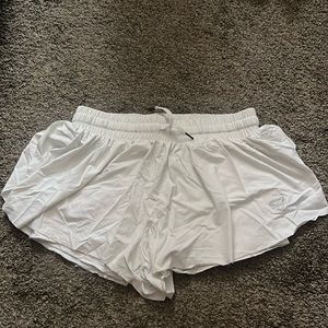 Flowy white shorts